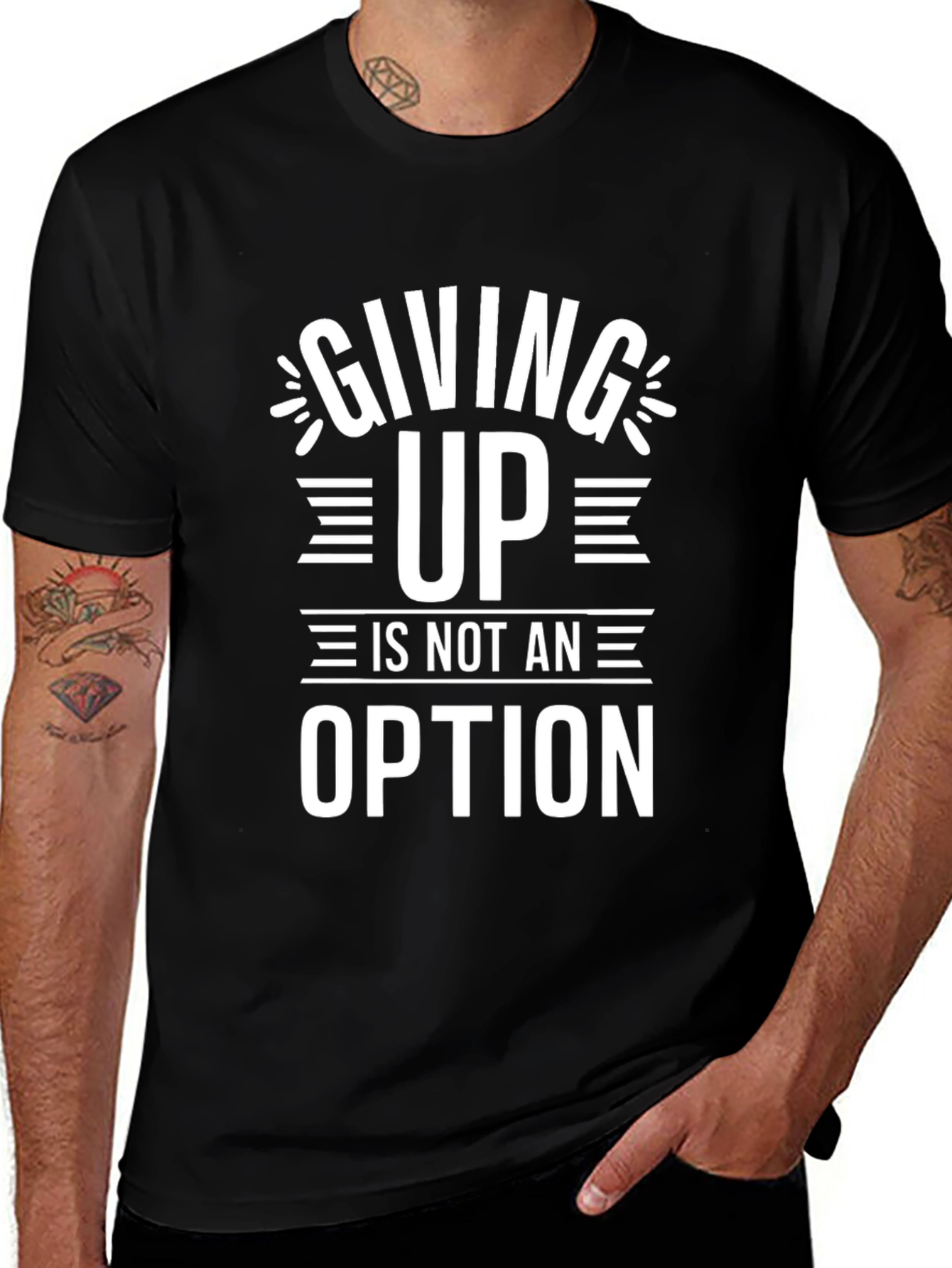 Motivational T-Shirt - Giving Up Is Not An Option