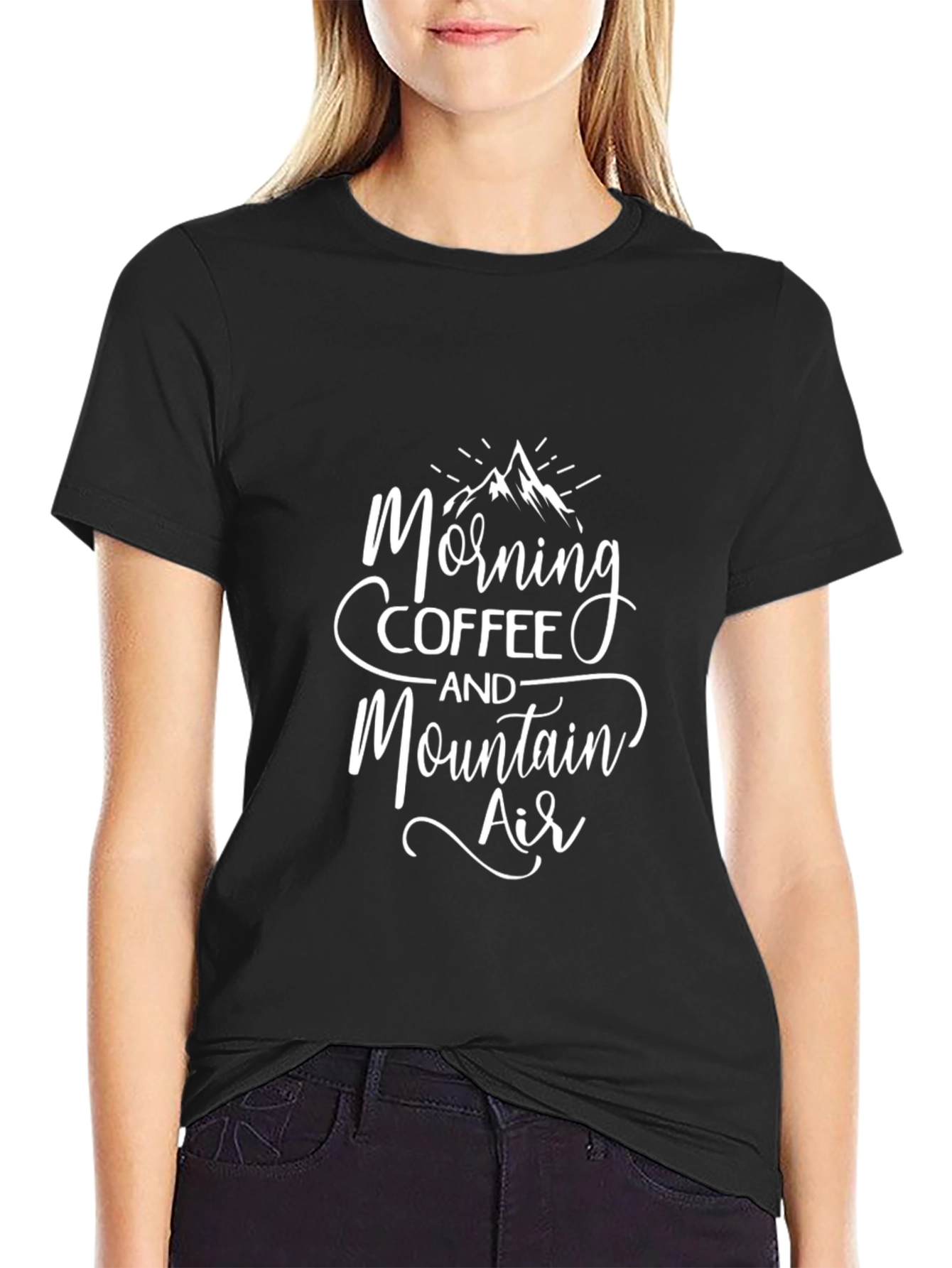 Morning Coffee & Mountain Air Graphic Tee