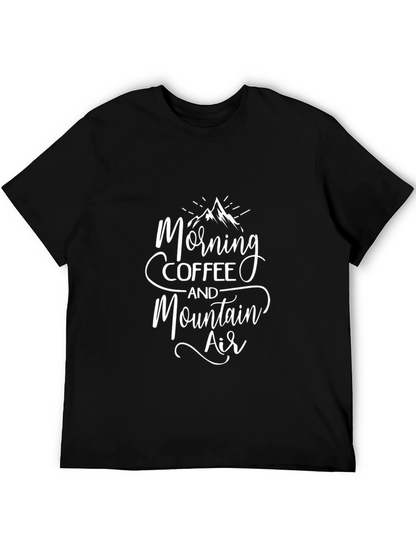 Morning Coffee & Mountain Air Graphic Tee