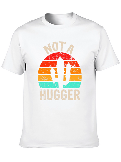 Not A Hugger Cactus Graphic T-Shirt