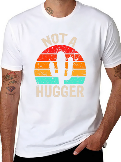 Not A Hugger Cactus Graphic T-Shirt