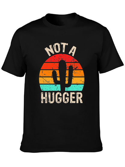 Not A Hugger Cactus Graphic T-Shirt