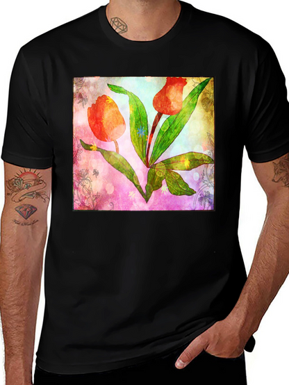 Floral Tulip Graphic T-Shirt