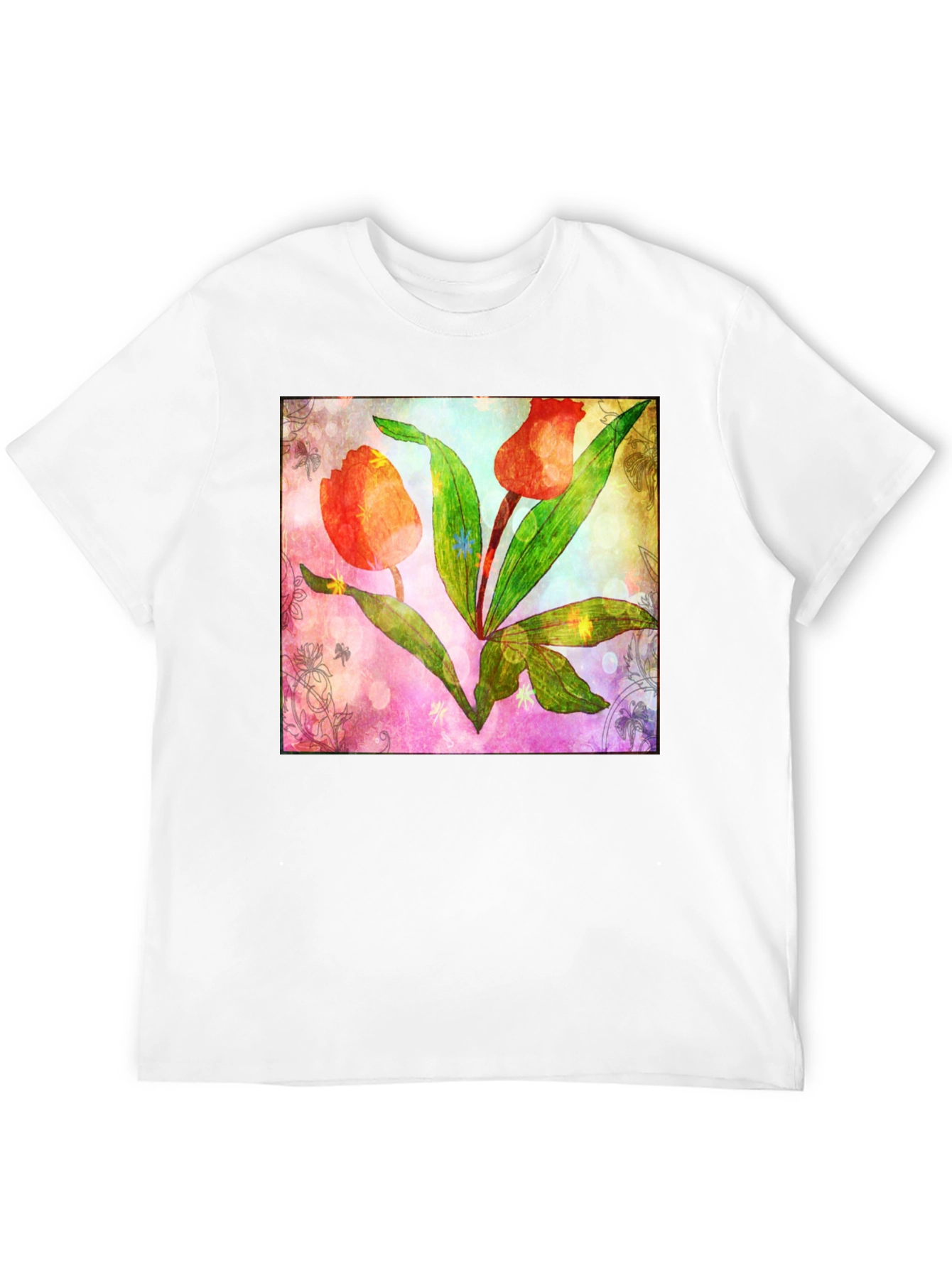 Floral Tulip Graphic T-Shirt