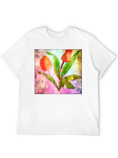 Floral Tulip Graphic T-Shirt