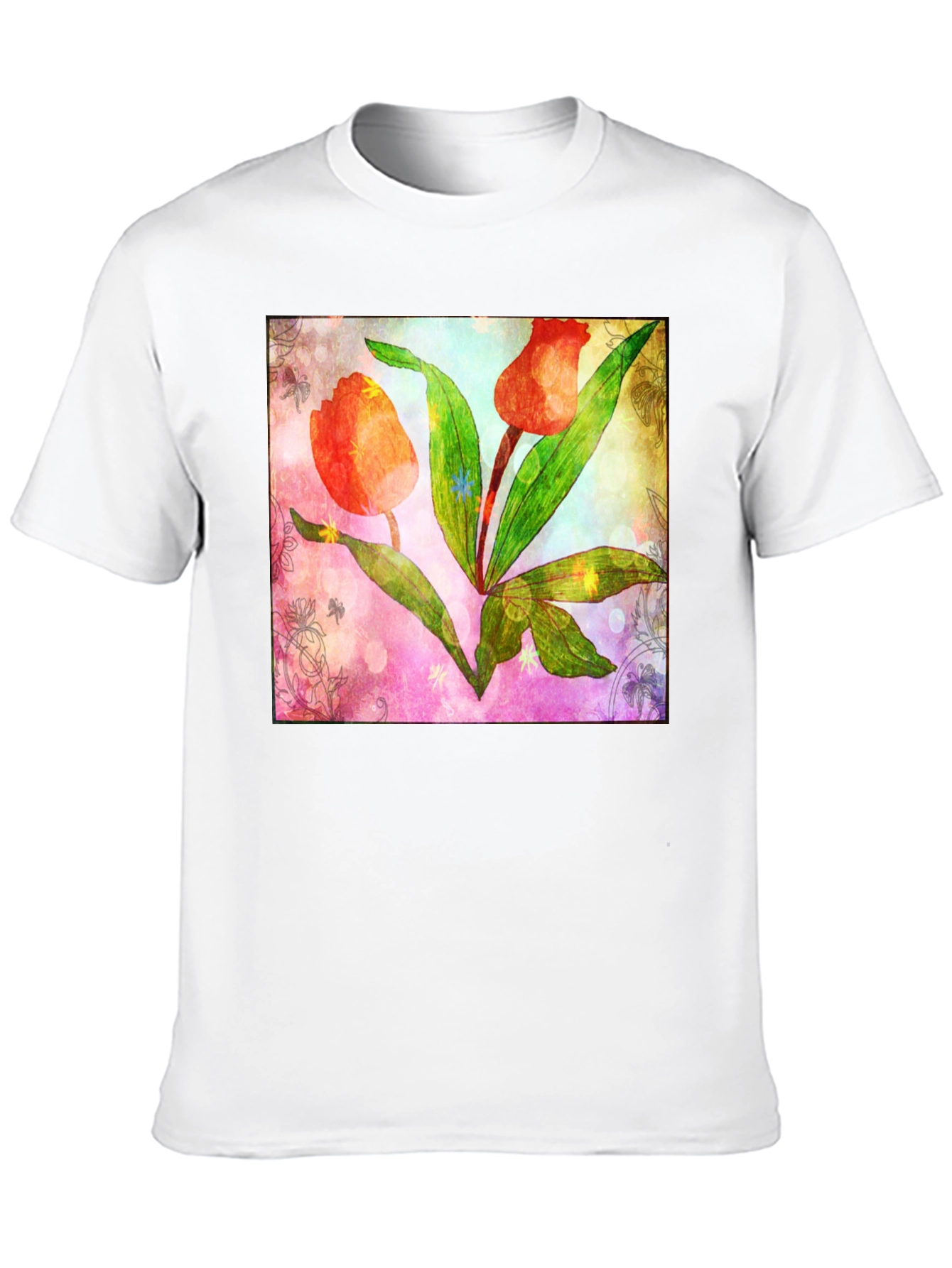 Floral Tulip Graphic T-Shirt