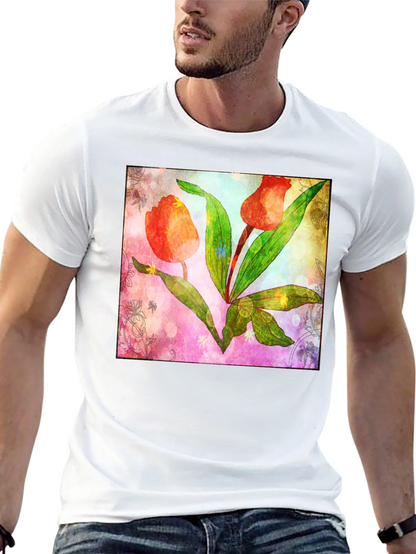 Floral Tulip Graphic T-Shirt