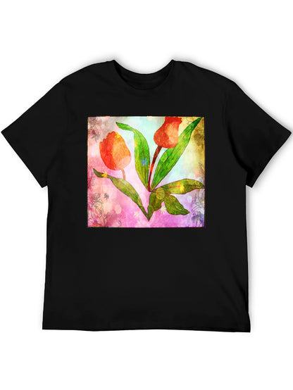 Floral Tulip Graphic T-Shirt