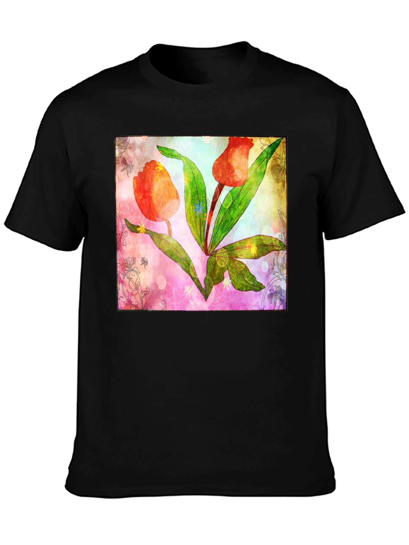 Floral Tulip Graphic T-Shirt