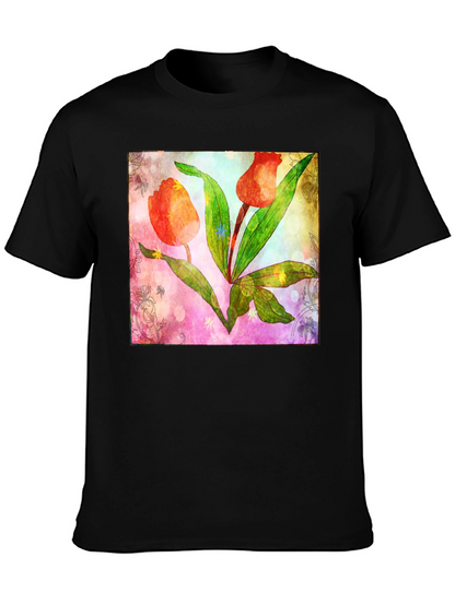 Floral Tulip Graphic T-Shirt