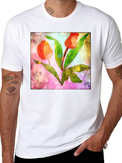 Floral Tulip Graphic T-Shirt