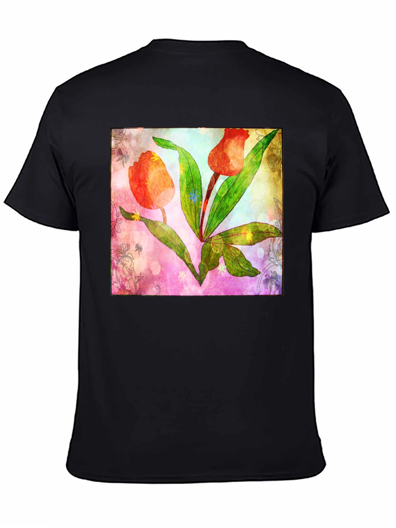 Floral Tulip Graphic T-Shirt