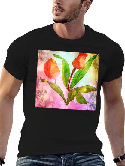 Floral Tulip Graphic T-Shirt
