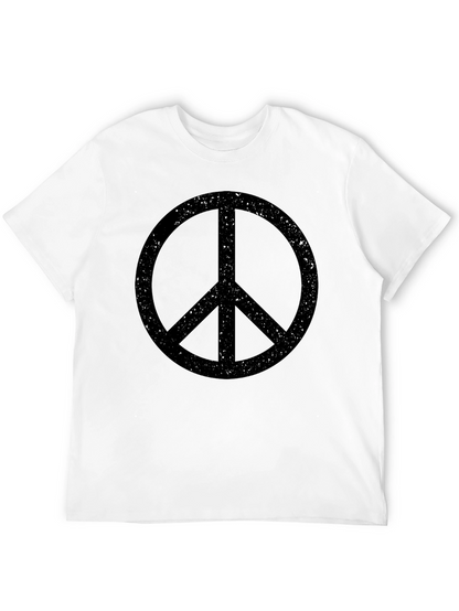 Retro Peace Sign T-Shirt - Black Graphic Tee