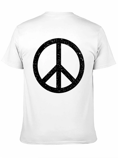 Retro Peace Sign T-Shirt - Black Graphic Tee