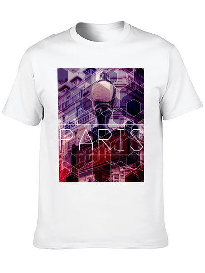 Paris Graphic T-Shirt - Trendy Geometric Print