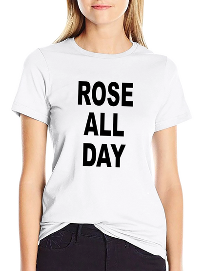 Rose All Day Graphic Tee - Casual Comfort
