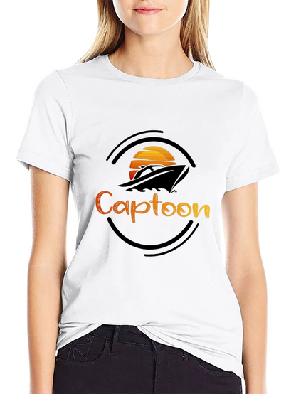Captoon Sunset Graphic Tee - Black T-Shirt