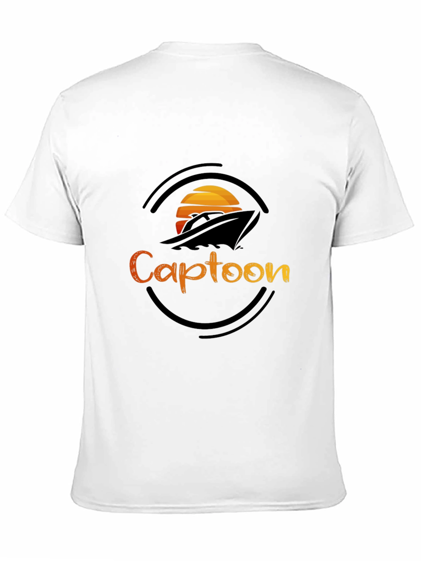 Captoon Sunset Graphic Tee - Black T-Shirt