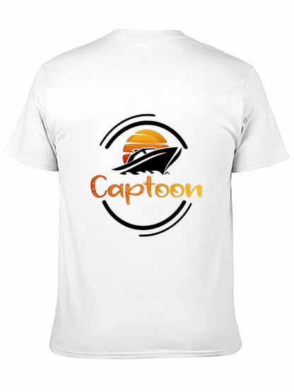Captoon Sunset Graphic Tee - Black T-Shirt