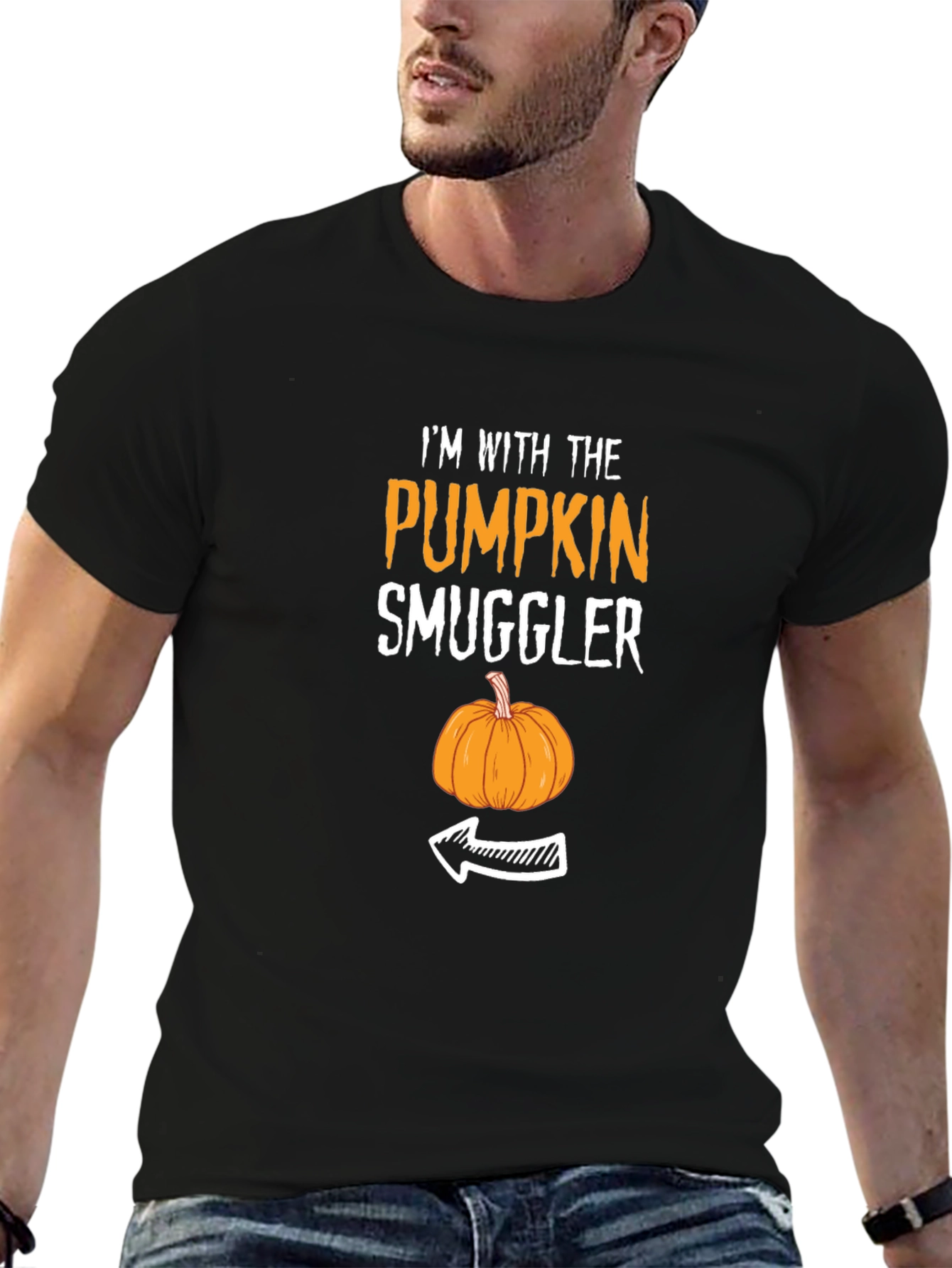 Pumpkin Smuggler T-Shirt - Halloween Humor Tee