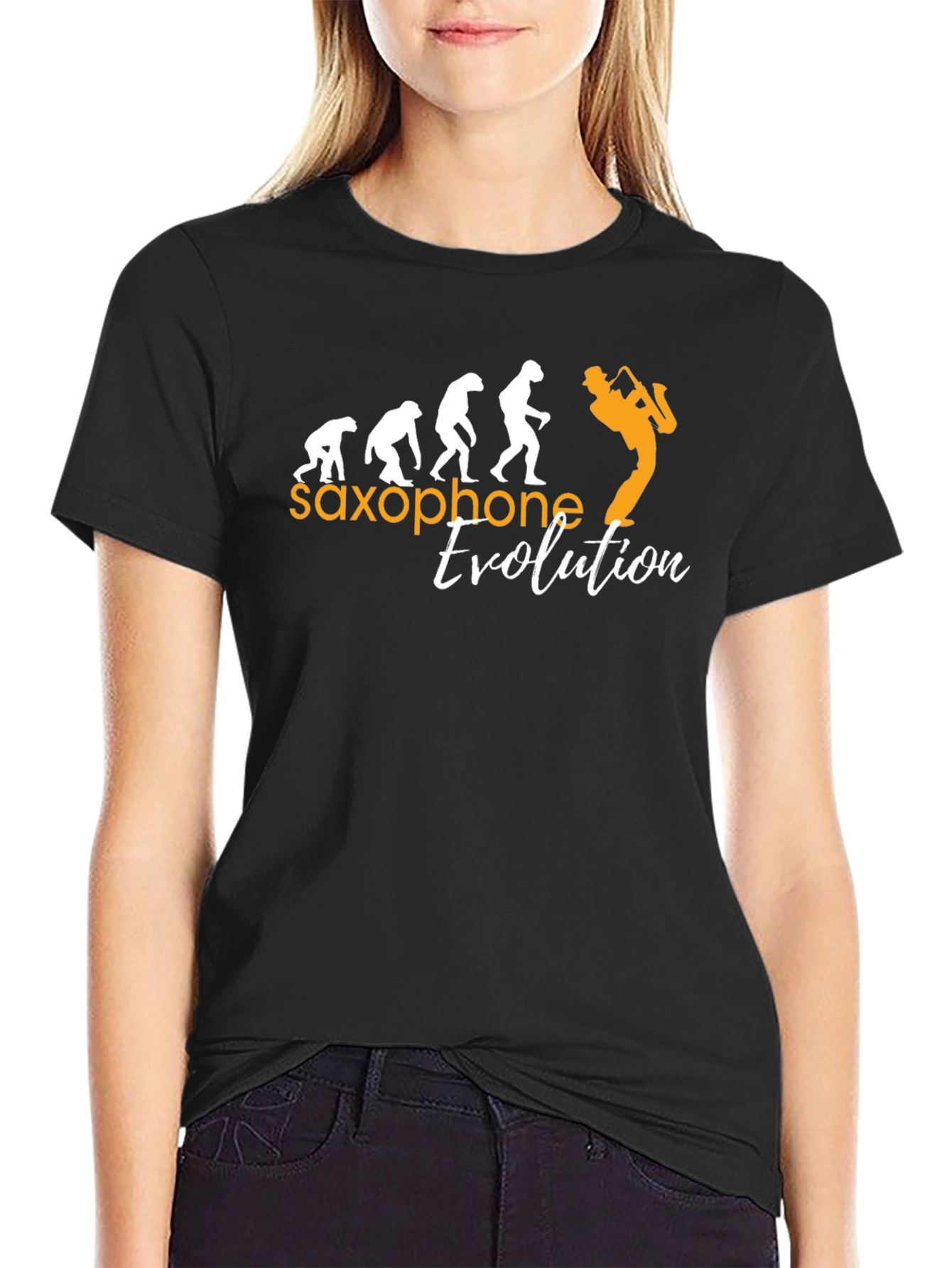 Saxophone Evolution Graphic T-Shirt - Musicians Tee