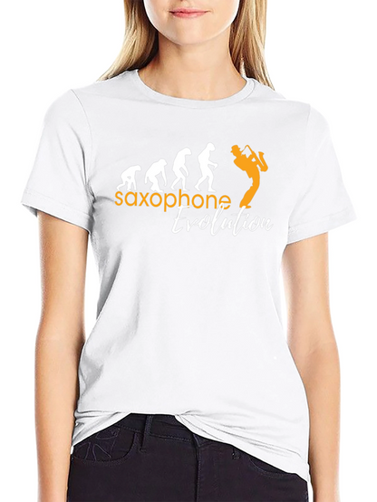 Saxophone Evolution Graphic T-Shirt - Musicians Tee