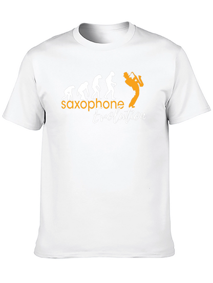 Saxophone Evolution Graphic T-Shirt - Musicians Tee