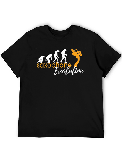 Saxophone Evolution Graphic T-Shirt - Musicians Tee