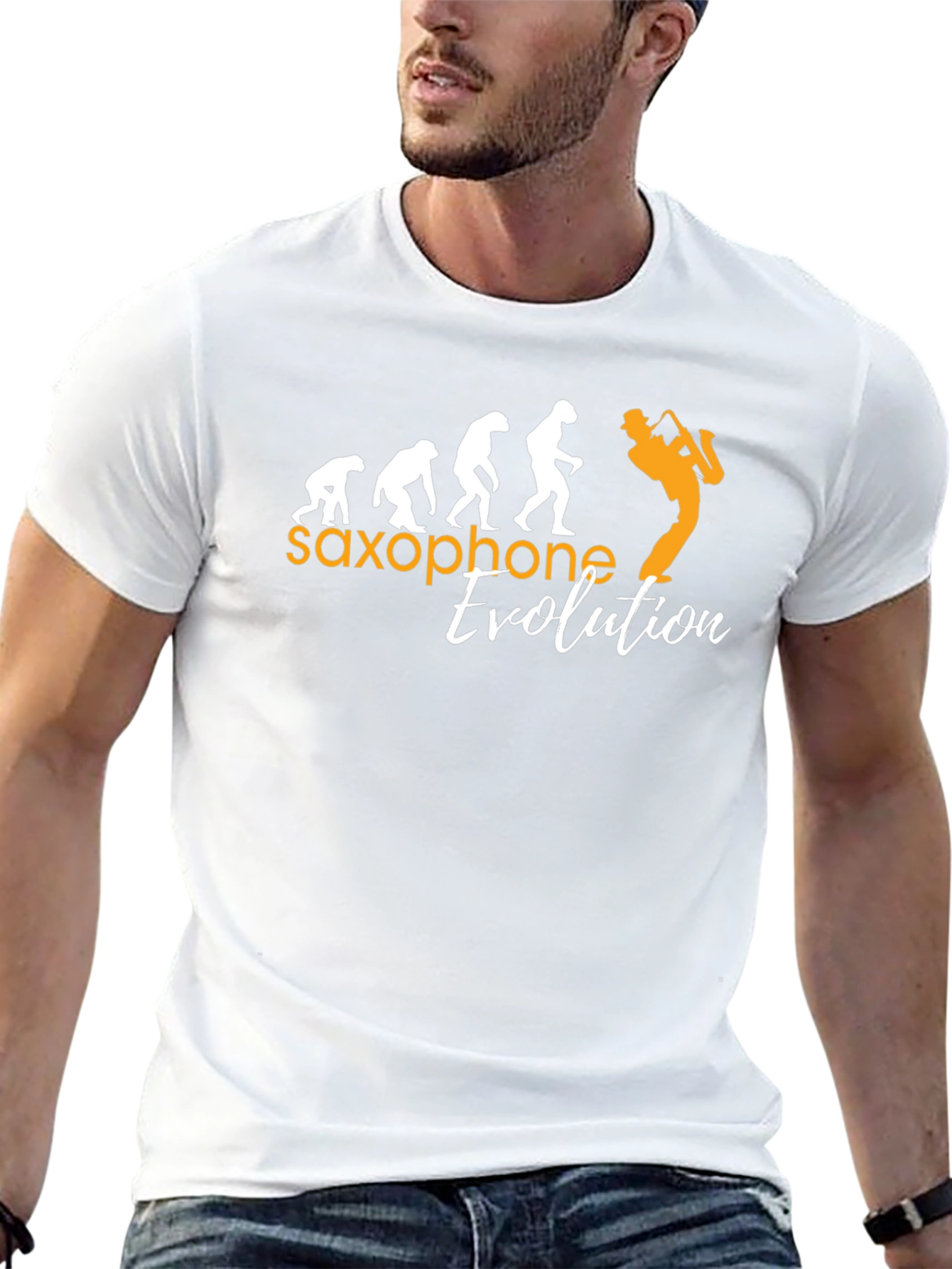 Saxophone Evolution Graphic T-Shirt - Musicians Tee