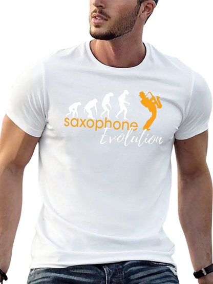 Saxophone Evolution Graphic T-Shirt - Musicians Tee