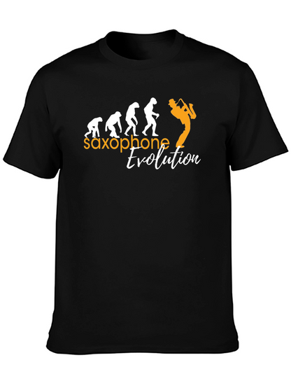 Saxophone Evolution Graphic T-Shirt - Musicians Tee