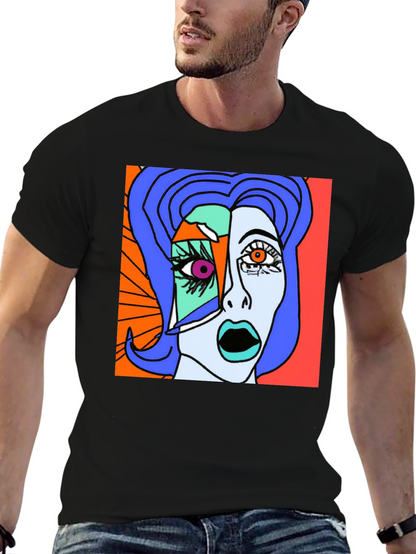 Abstract Art Graphic T-Shirt - Modern Stylish Tee