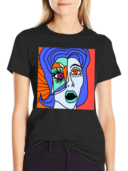 Abstract Art Graphic T-Shirt - Modern Stylish Tee