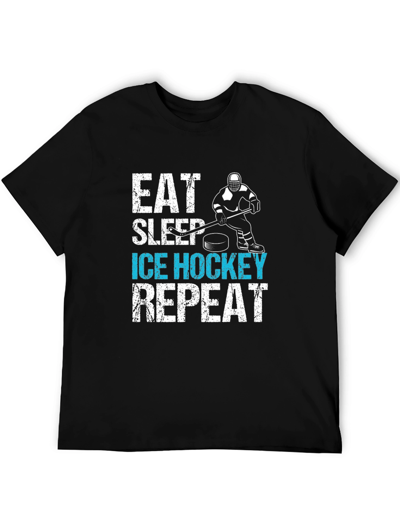 Eat Sleep Ice Hockey Repeat Graphic Tee