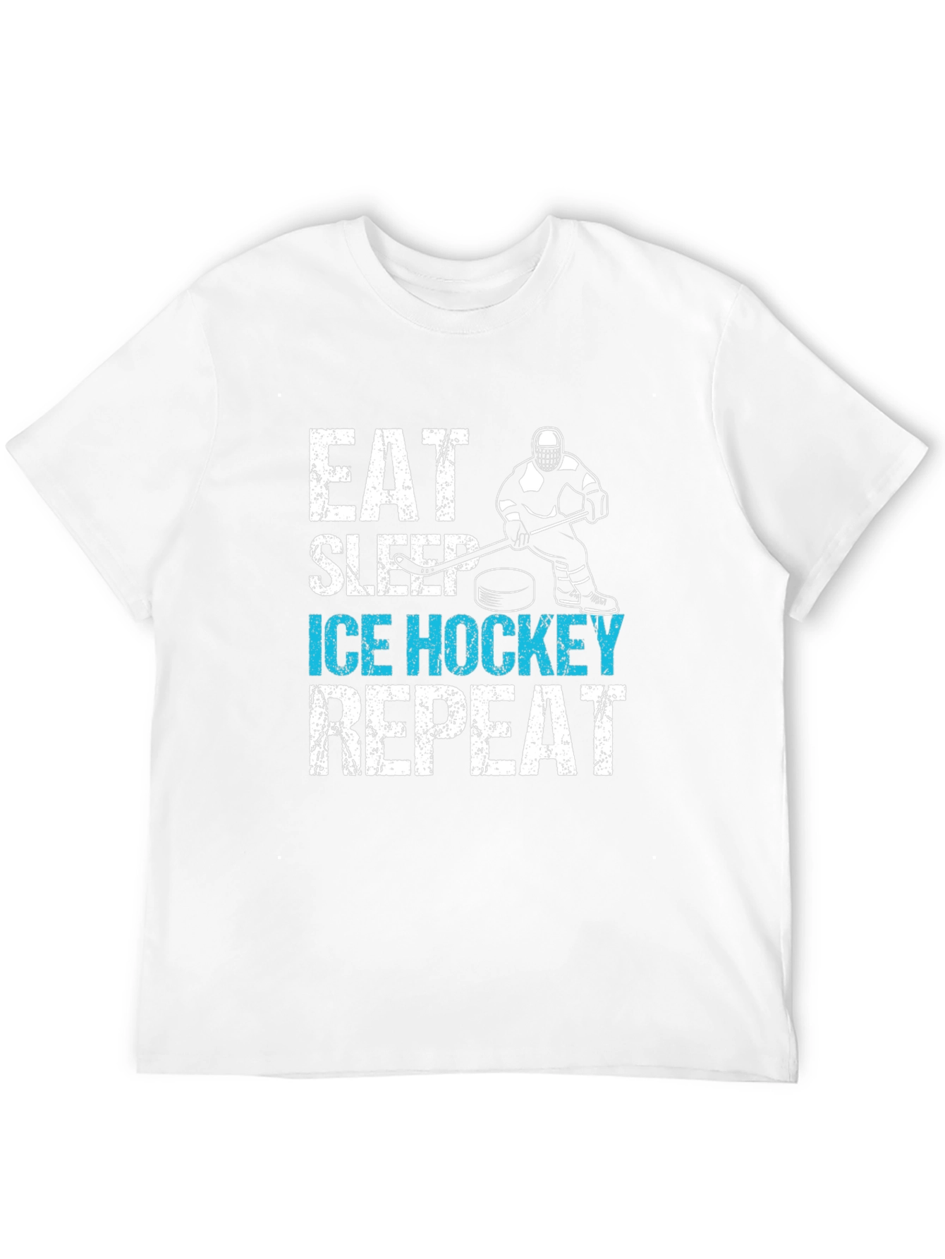 Eat Sleep Ice Hockey Repeat Graphic Tee
