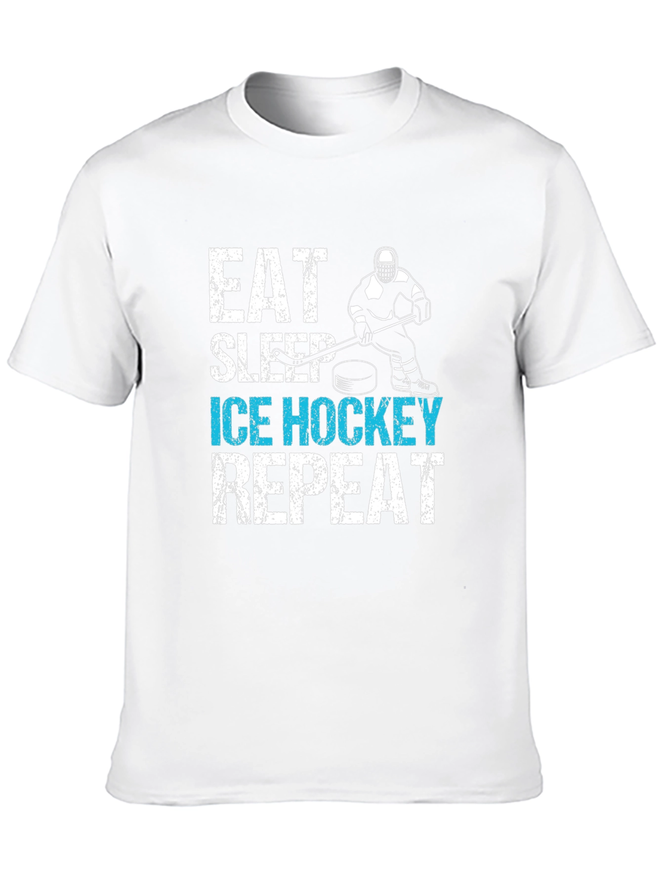 Eat Sleep Ice Hockey Repeat Graphic Tee