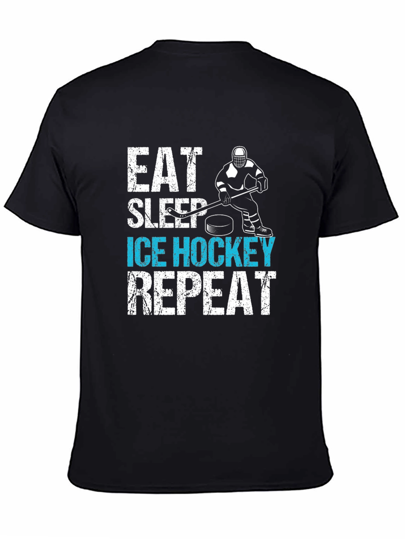 Eat Sleep Ice Hockey Repeat Graphic Tee