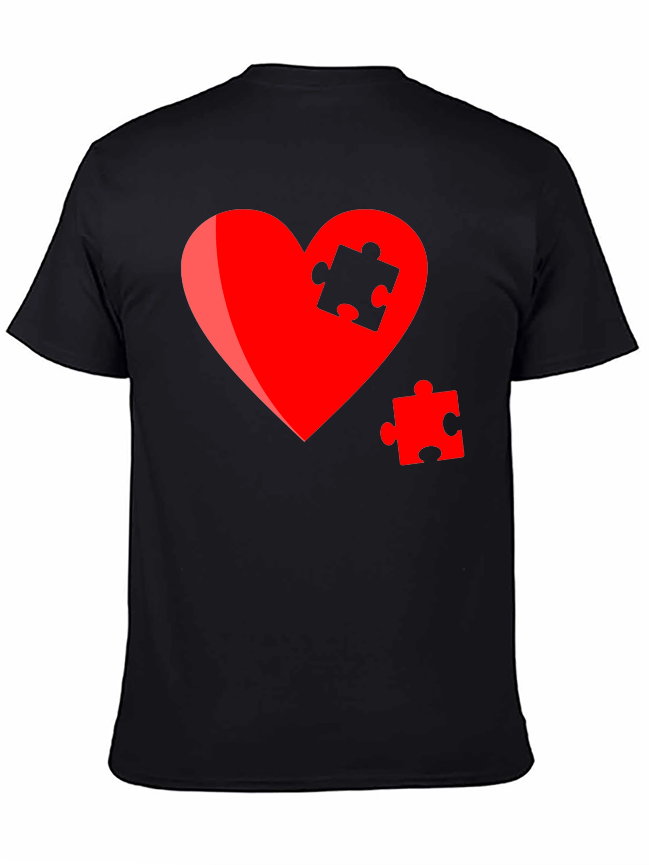Heart Puzzle Piece Graphic Tee