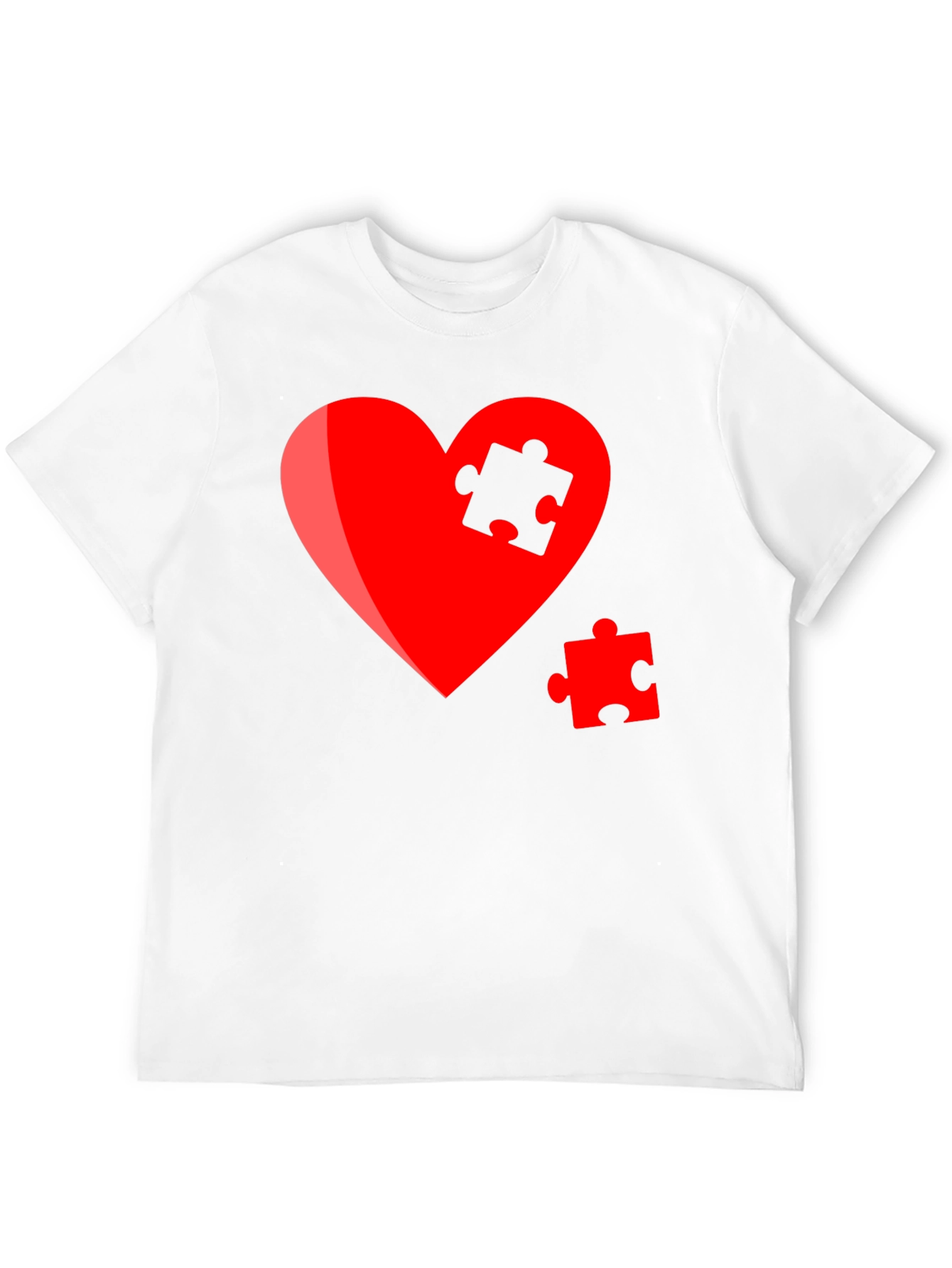 Heart Puzzle Piece Graphic Tee