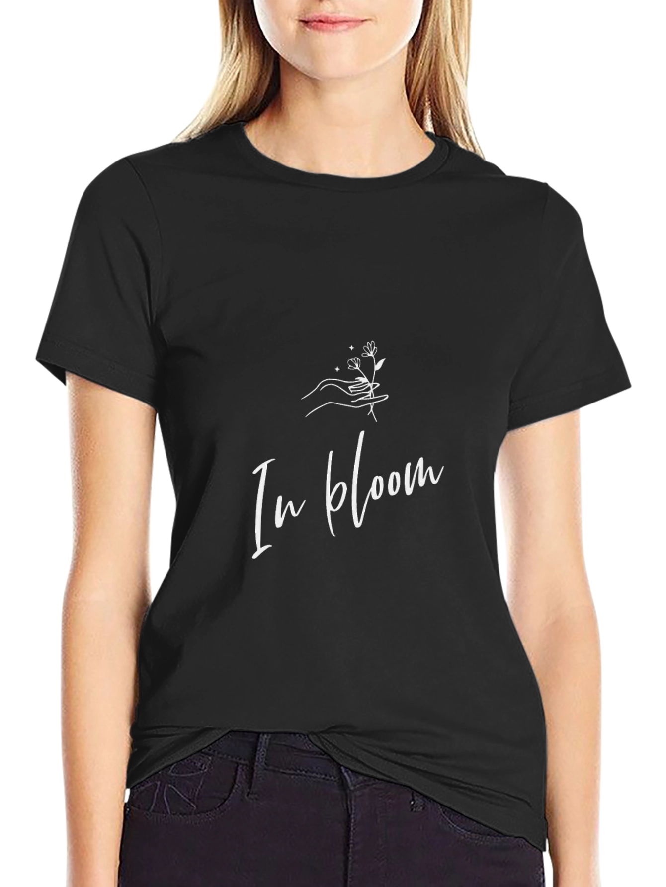 In Bloom Graphic T-Shirt - Black