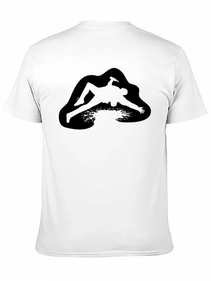 Black T-Shirt with Unique Graphic Design