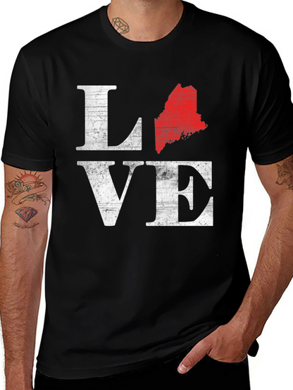 Maine Love T-Shirt - Black