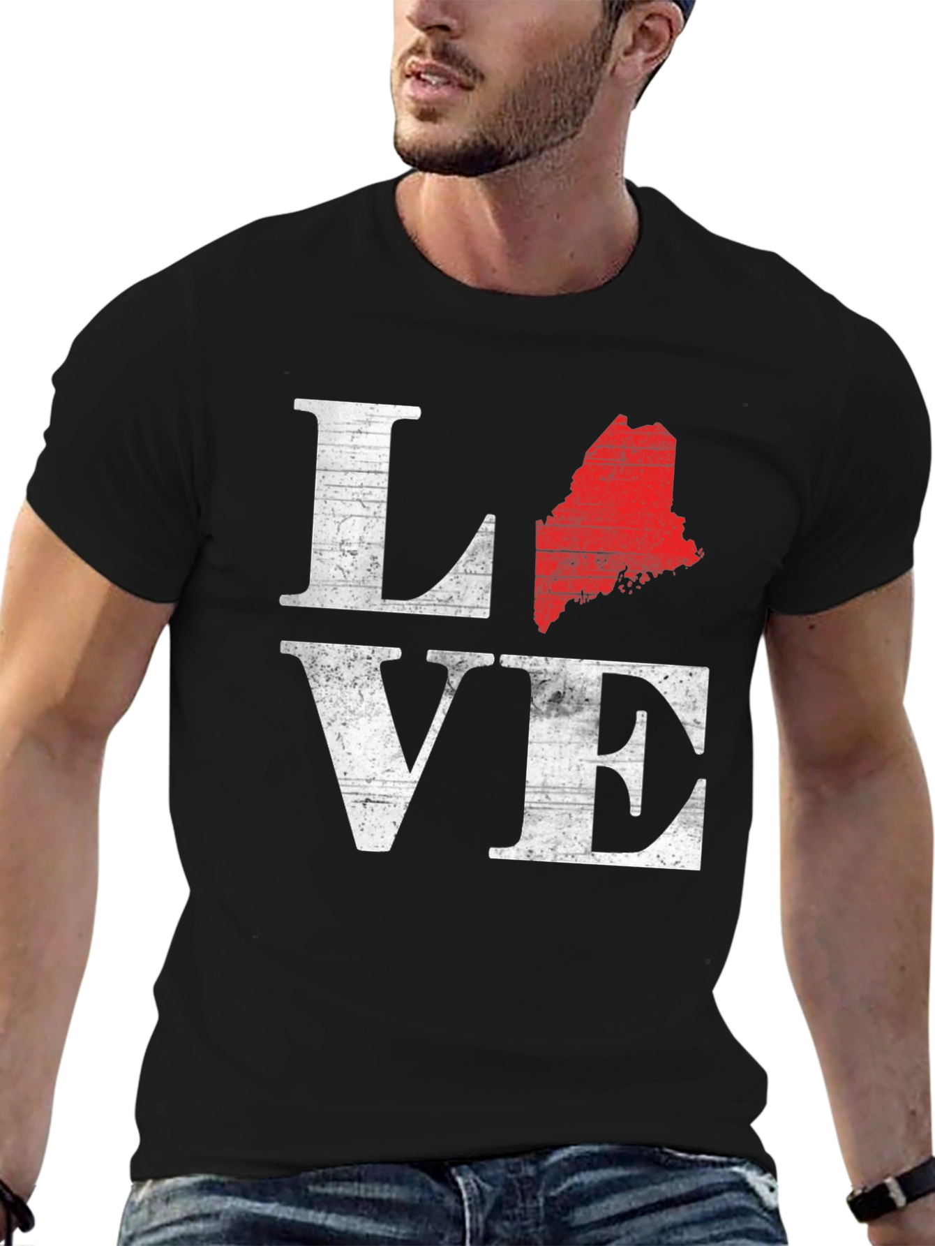 Maine Love T-Shirt - Black