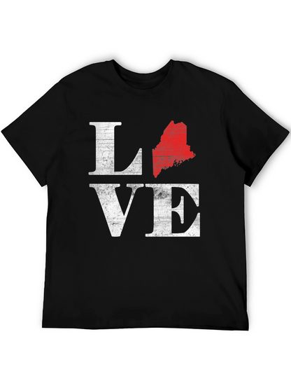 Maine Love T-Shirt - Black