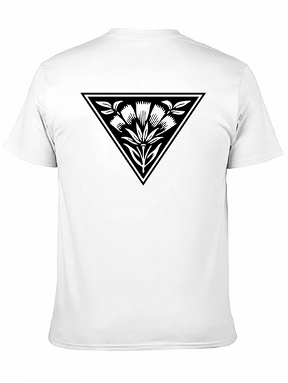 Triangle Floral Graphic T-Shirt