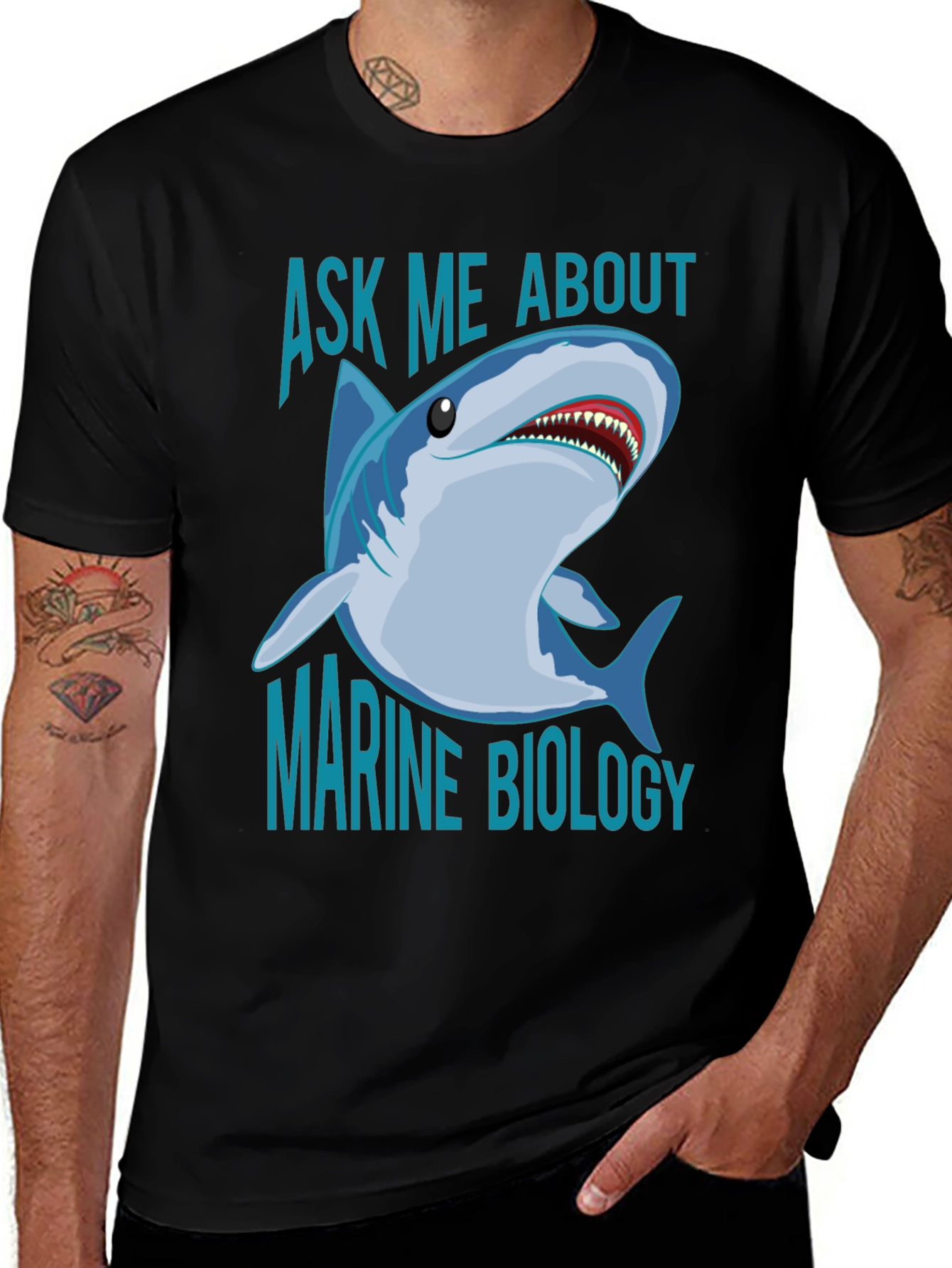 Ask Me About Marine Biology Shark T-Shirt