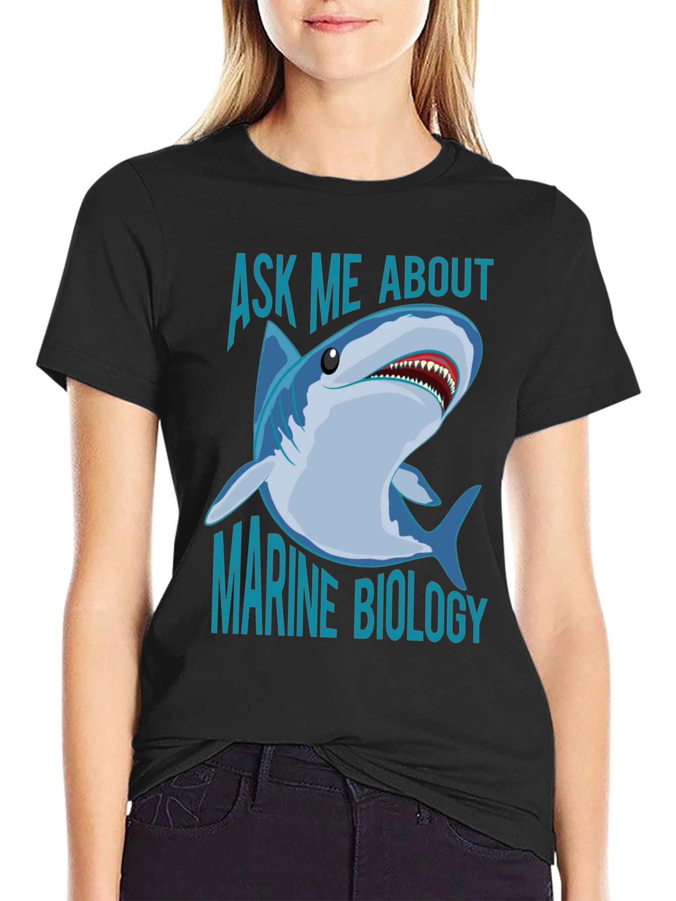 Ask Me About Marine Biology Shark T-Shirt