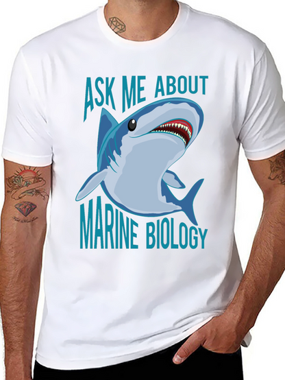 Ask Me About Marine Biology Shark T-Shirt