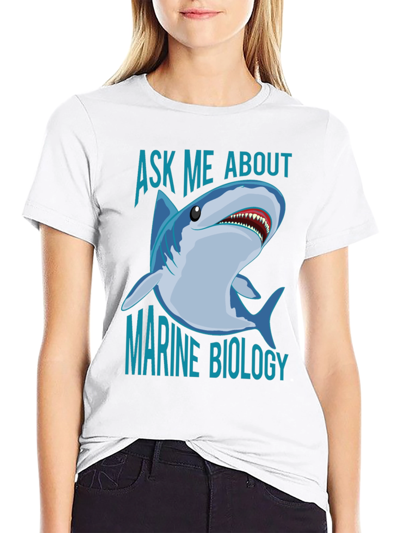 Ask Me About Marine Biology Shark T-Shirt